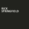 Rick Springfield, Etess Arena at Hard Rock and Hotel Casino, Atlantic City